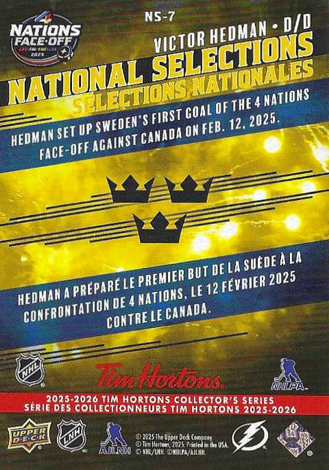 Victor Hedman #NS-7 National Selections