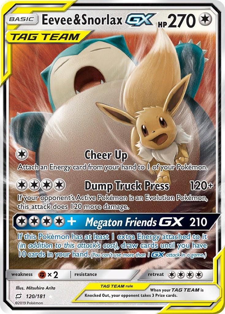Eevee & Snorlax GX #129 Team Up