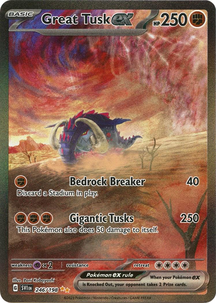Great Tusk ex #246 Scarlet & Violet