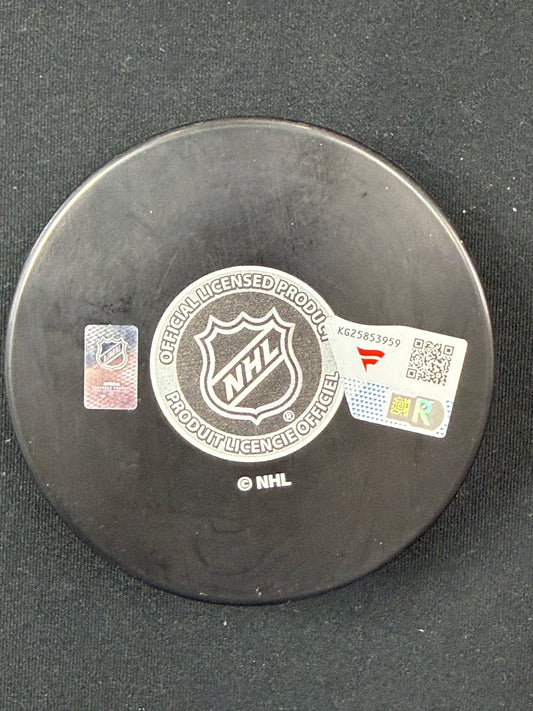 Juraj Slafkovsky Montreal Canadiens Autographed Hockey Puck