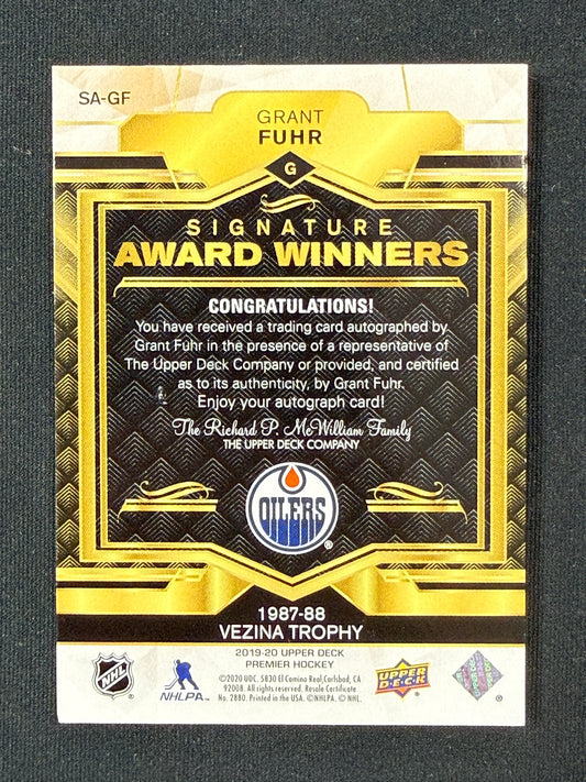 Grant Fuhr 19-20 Premier Hockey Signature Award Winners 40/49