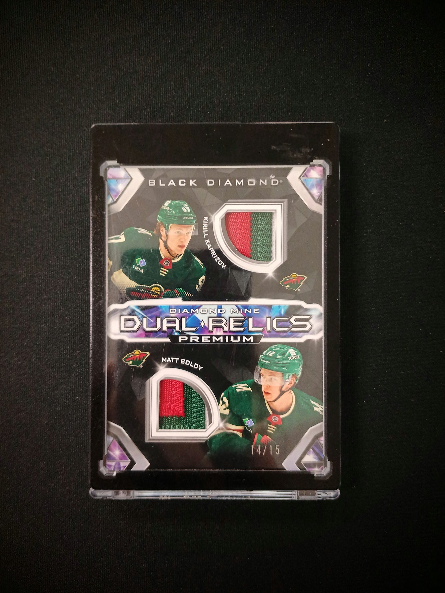 Kirill Kaprizov & Matt Boldy #DMDR-BK Dual Relics