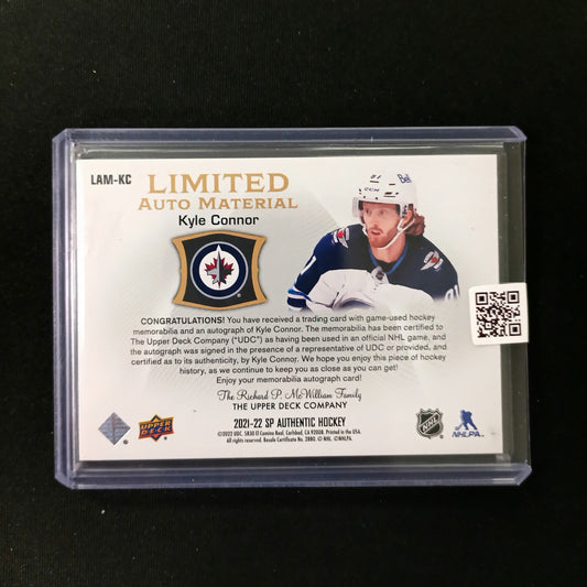 Kyle Connor #LAM-KC 2021-22 Limited Auto Material
