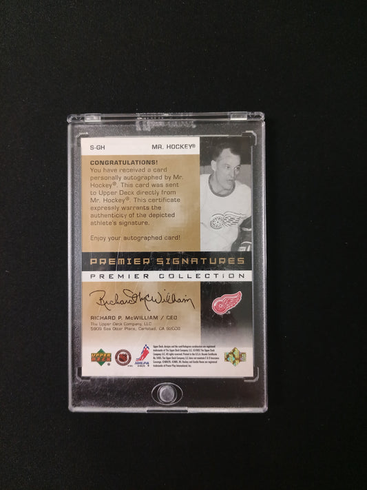 Gordie Howe #S-GH 2003 Premier Signatures