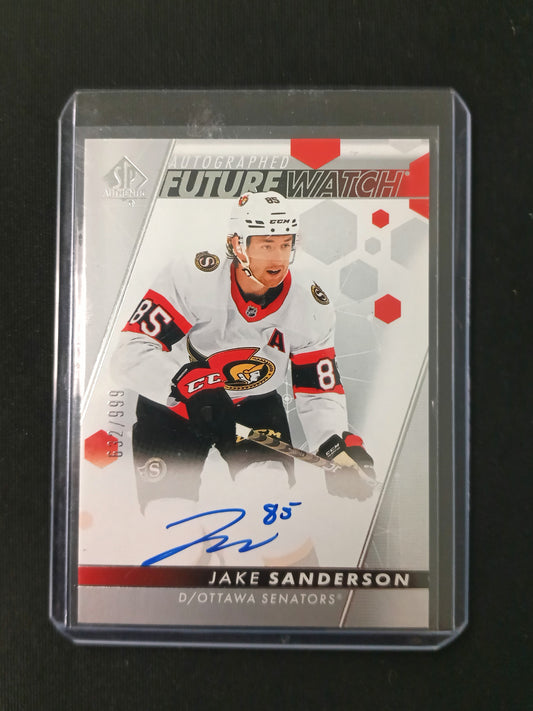 Jake Sanderson #144 Future Watch Auto