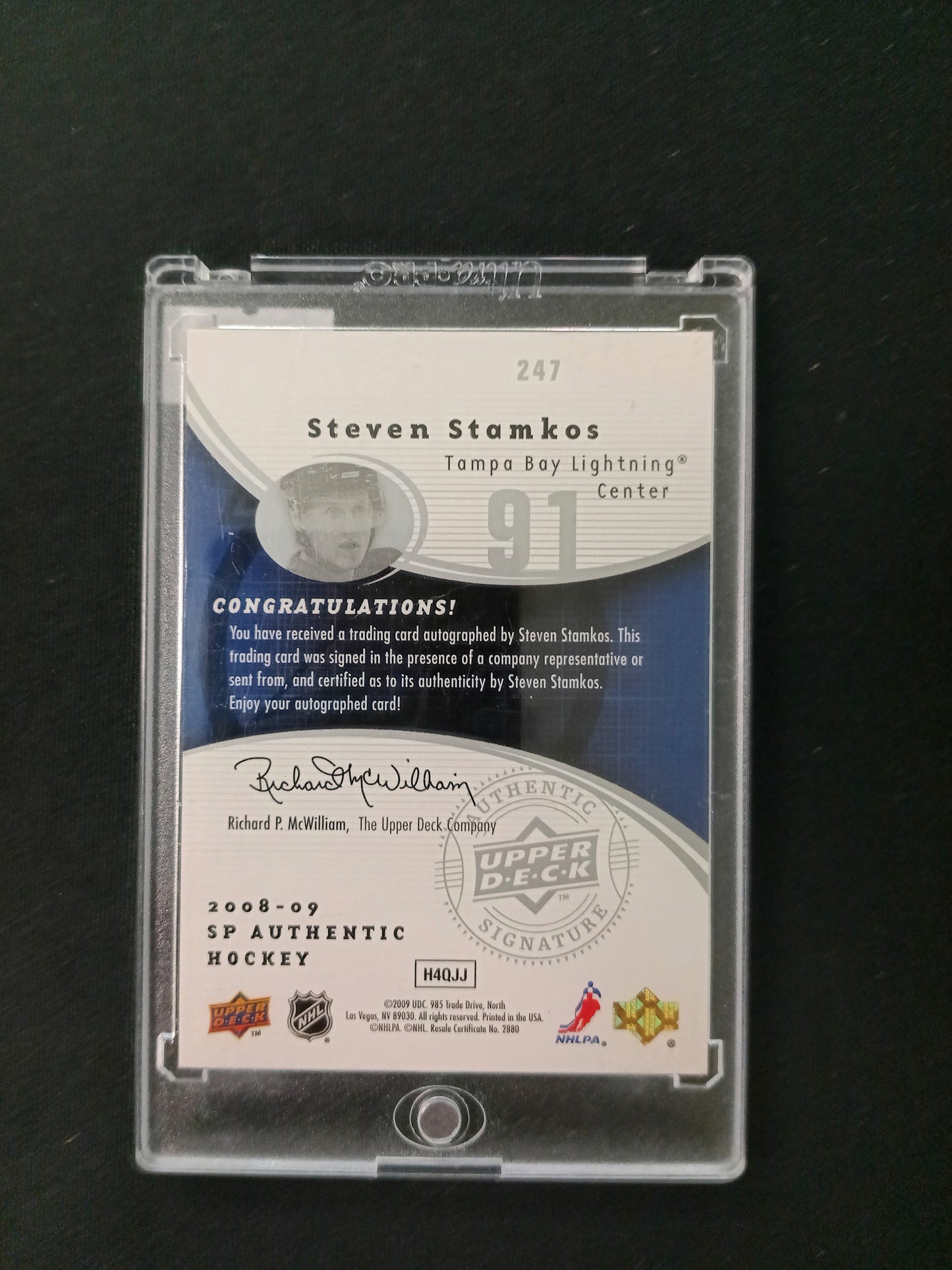 Steven Stamkos #247 Future Watch Auto