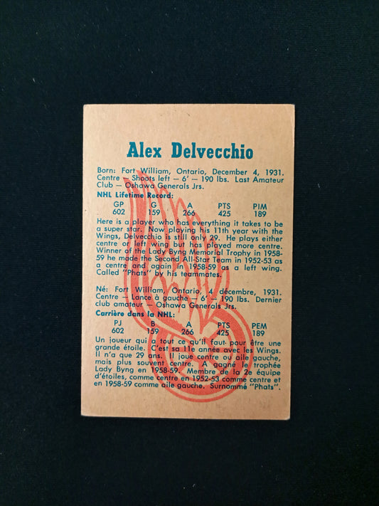 Alex Delvecchio #36 1960-61 Parkhurst