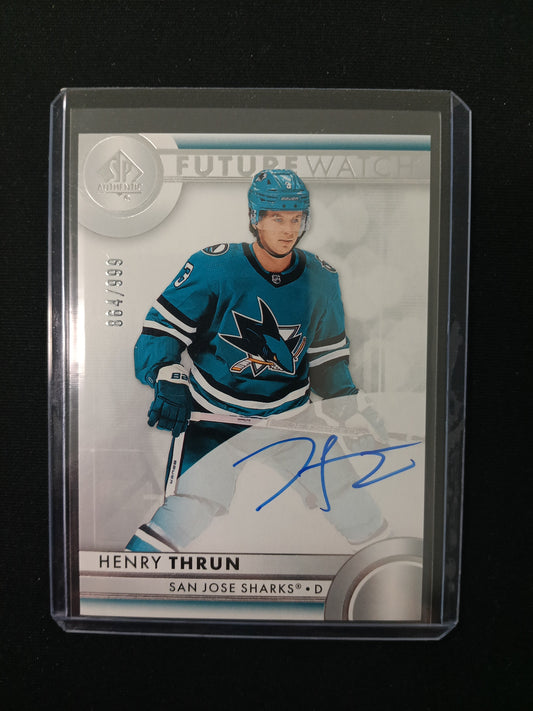 Henry Thrun #160 Future Watch Auto