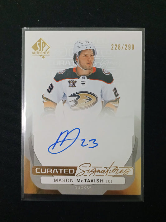 Mason McTavish - Anaheim Ducks #SPC-MM Curated Signatures