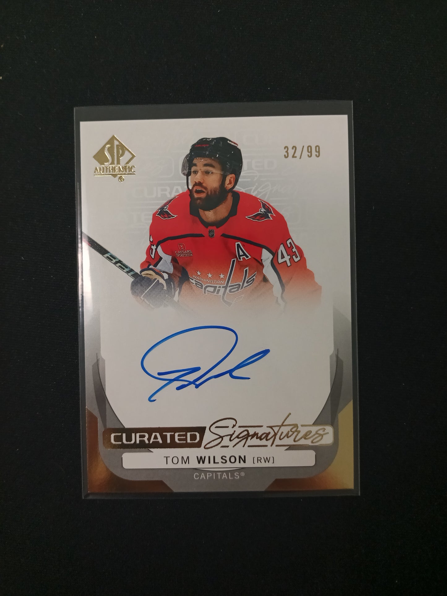 Tom Wilson #SPC-TW Curated Signatures