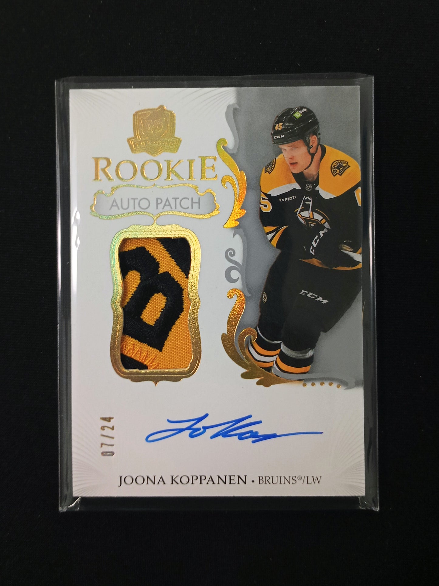 Joona Koppanen #123 Rookie Auto Patch