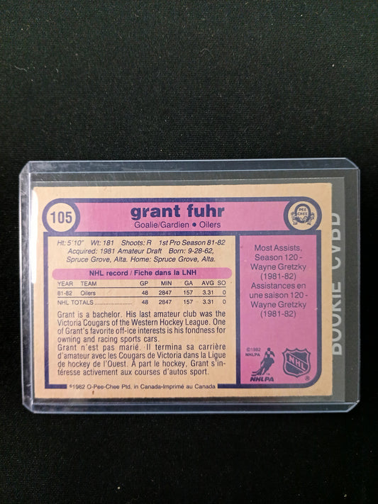 Grant Fuhr #105 1982 O-Pee-Chee