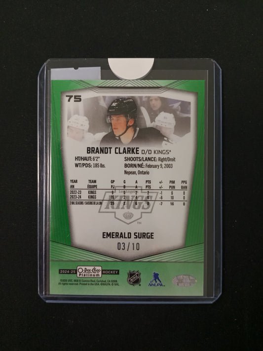 Brandt Clarke #75 Emerald Surge