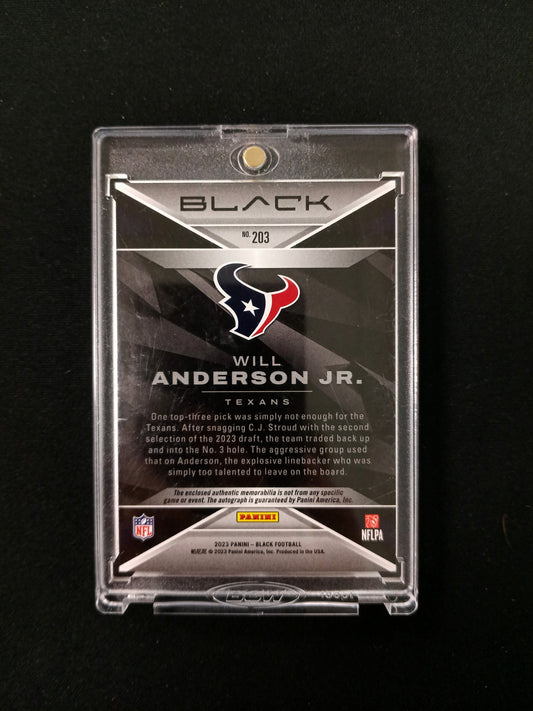 Will Anderson Jr. #203 Panini Black
