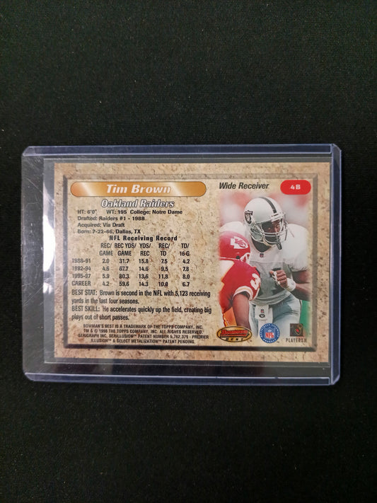 Tim Brown #4B 1998 Bowman's Best