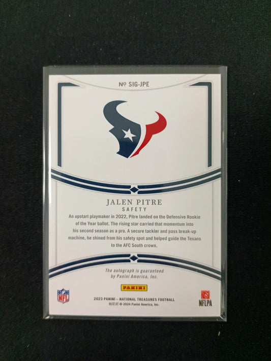 Jalen Pitre #SIG-JPE National Treasures