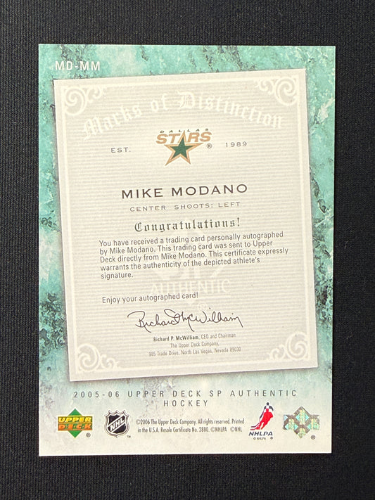 Mike Modano #MD-MM Marks of Distinction Auto | 25/25