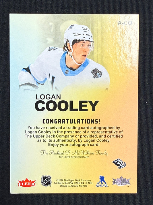 Logan Cooley #A-CO Autographics
