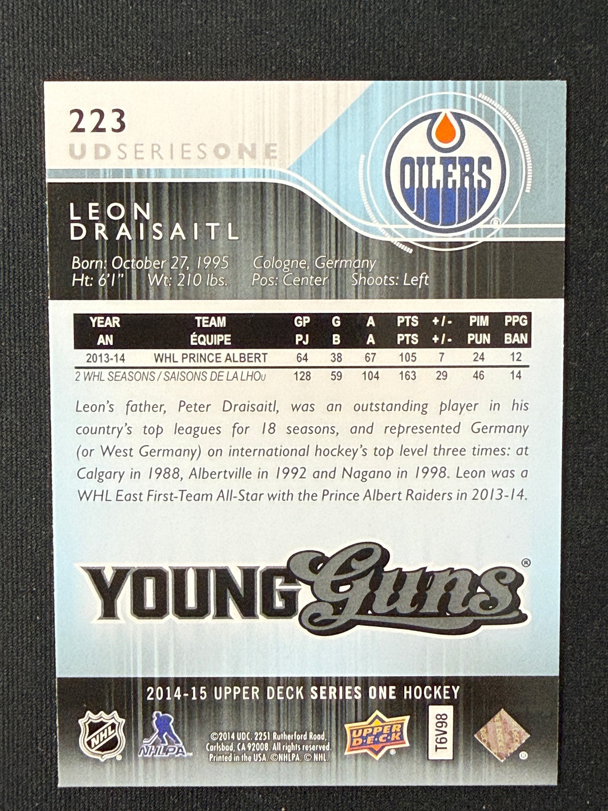 Leon Draisaitl #223 Young Guns