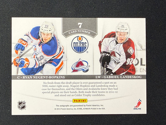 Ryan Nugent-Hopkins/Gabriel Landeskog 2012 Panini Contenders