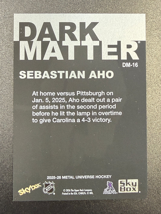 Sebastian Aho #DM-16 Dark Matter