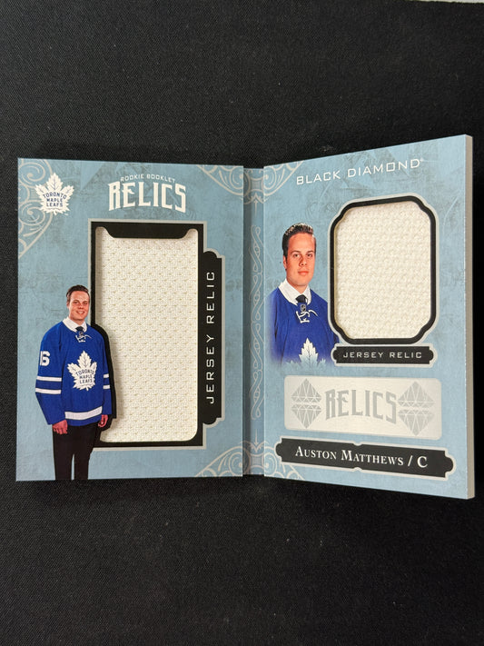 Auston Matthews #RBR-AM Rookie Booklet Relics /299