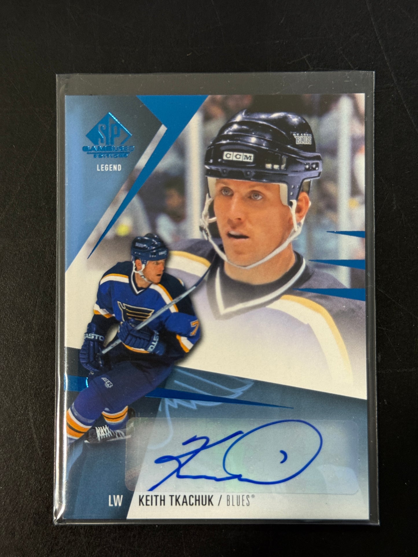 Keith Tkachuk SP Game Used Sticker Auto