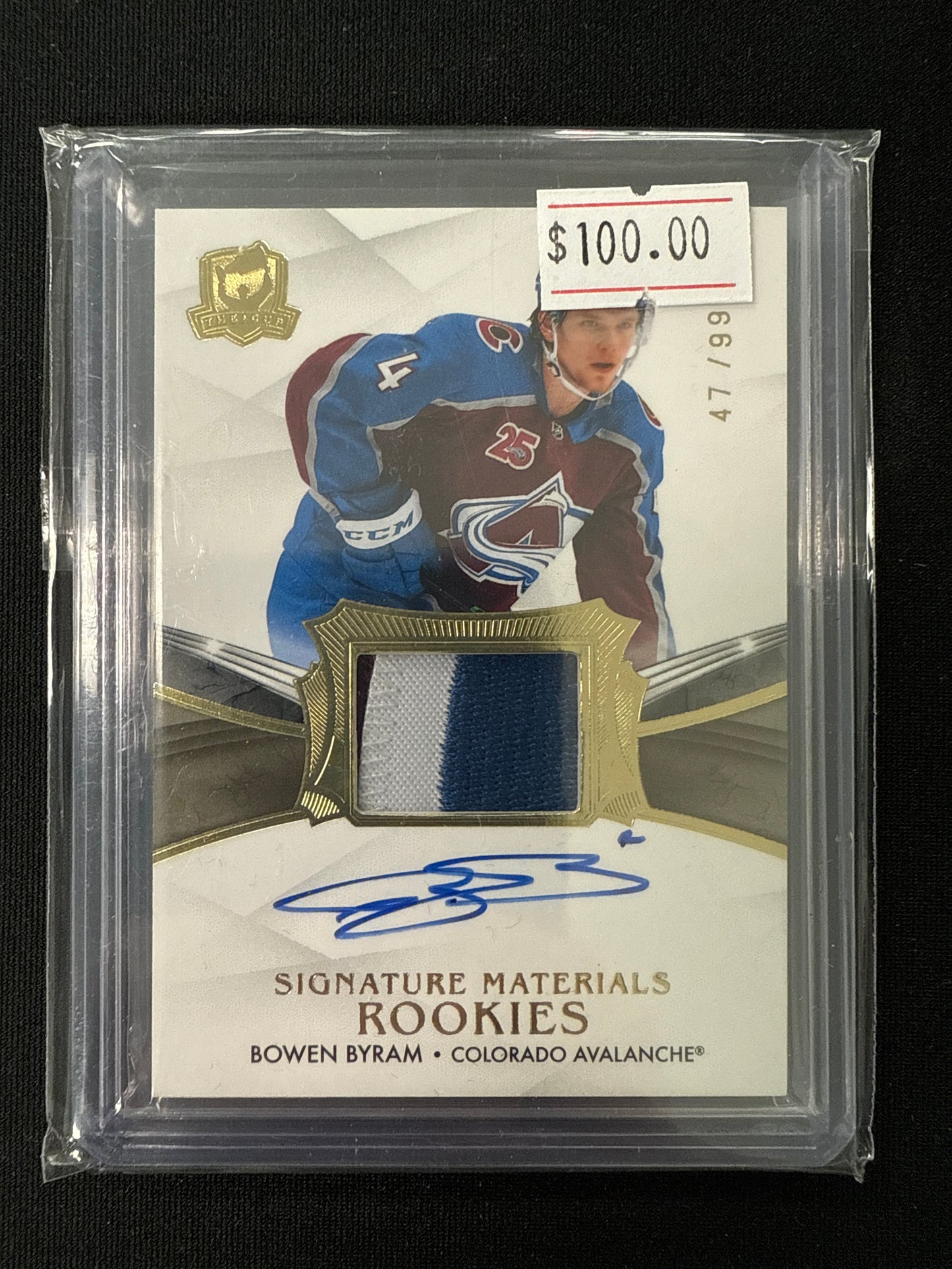 Bowen Byram #SP-BB Signature Materials Rookies