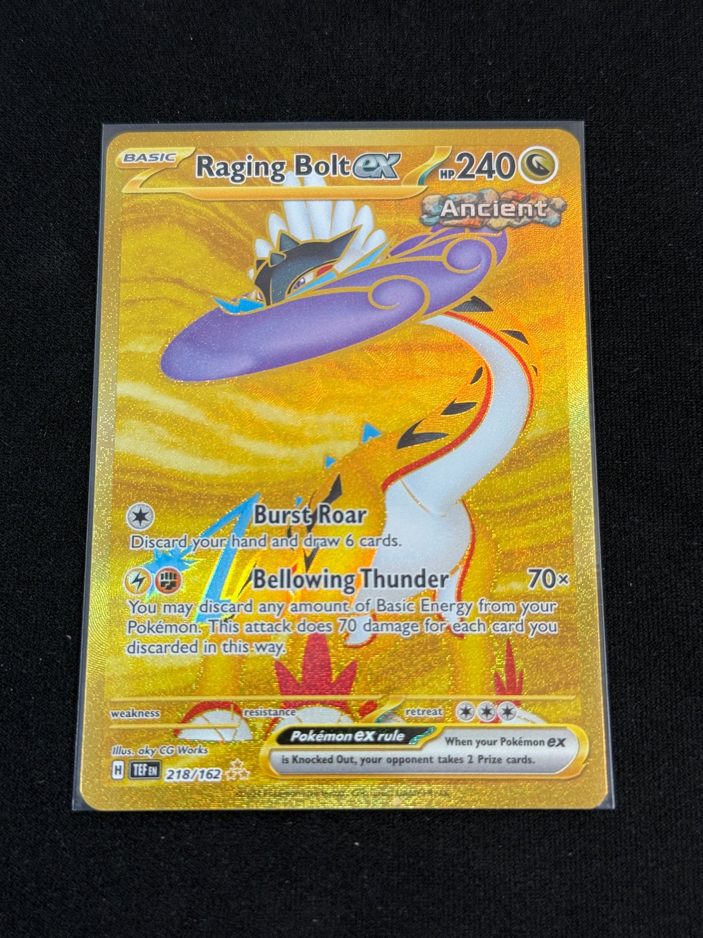 Raging Bolt ex #218 Pokemon Temporal Forces
