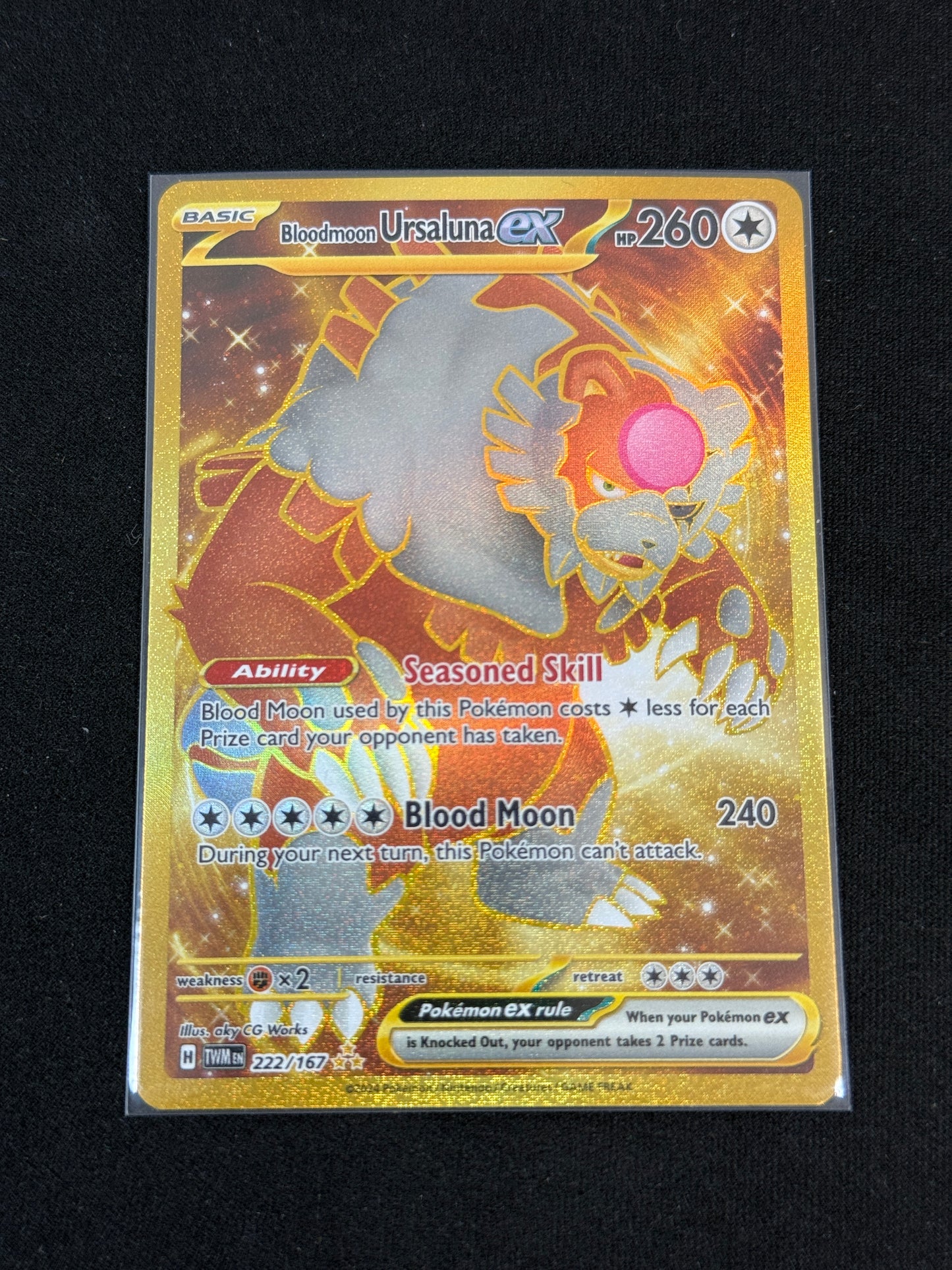 Bloodmoon Ursaluna ex #222 Pokemon Twilight Masquerade
