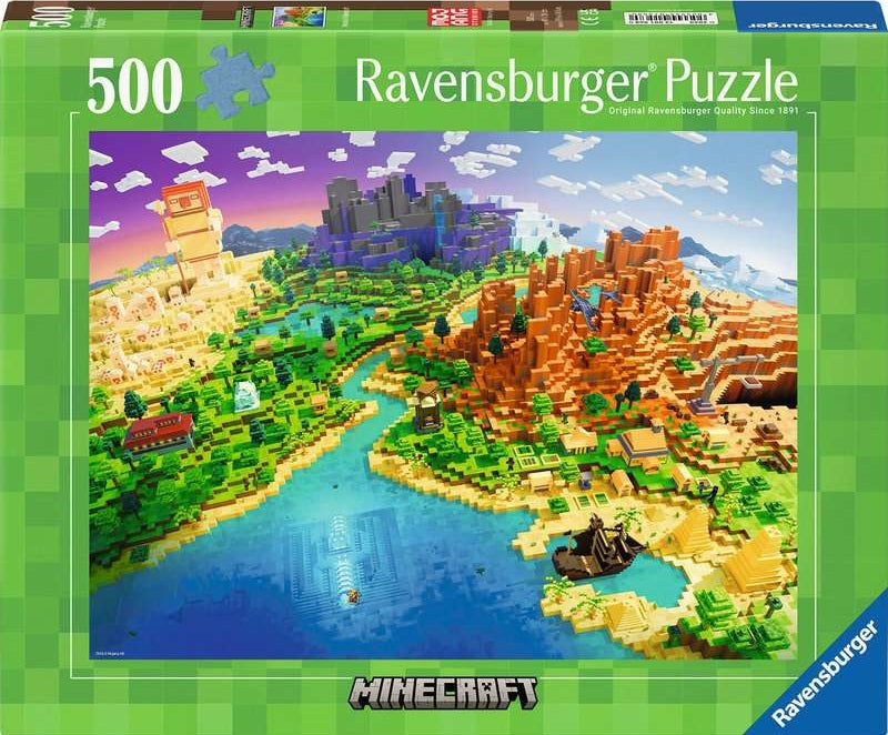 Minecraft Ravensburger 500 Piece Puzzle