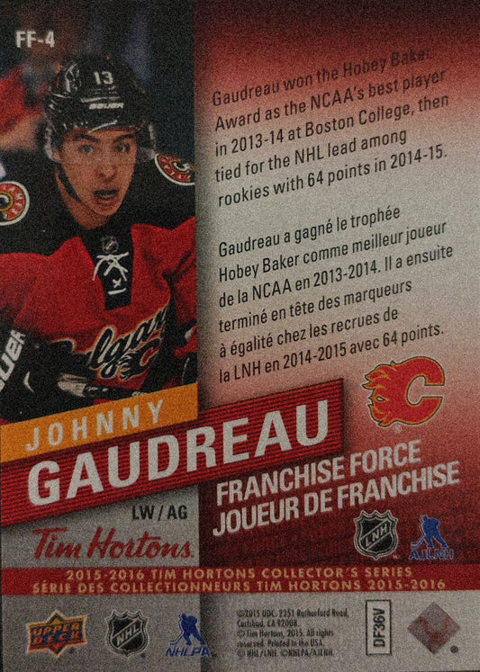 Johnny Gaudreau #FF-4 Franchise Force Tim Hortons 2015-16