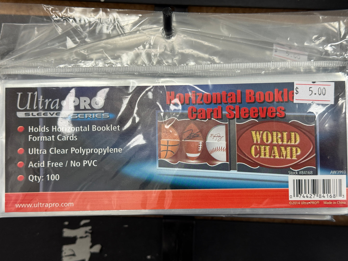 UltraPro Horizontal Booklet Card Sleeves