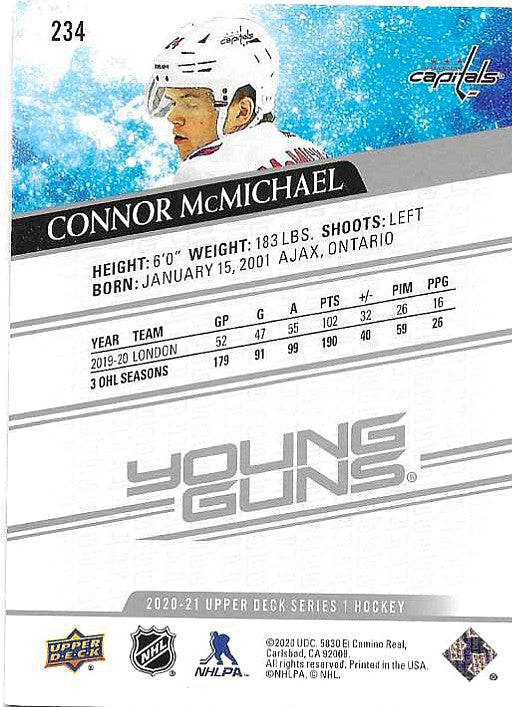 Connor McMichael #234 Young Guns