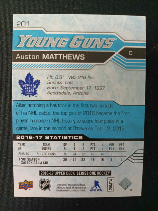 Auston Matthews #201 Young Guns