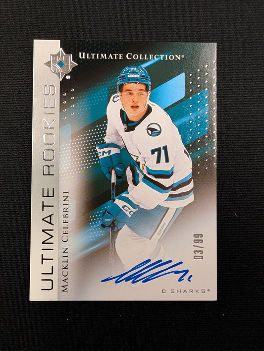 Macklin Celebrini #194 Ultimate Rookies - 03/99