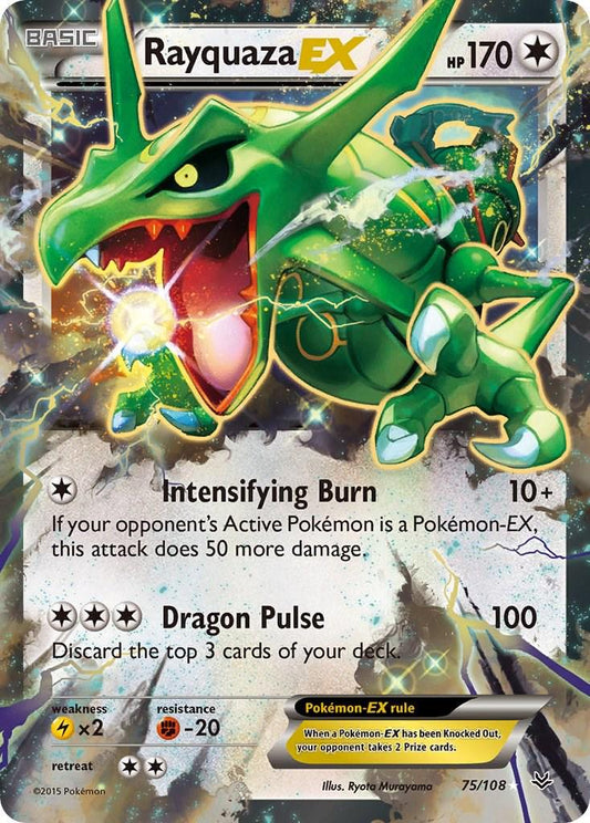 Rayquaza EX #75 Pokemon Roaring Skies