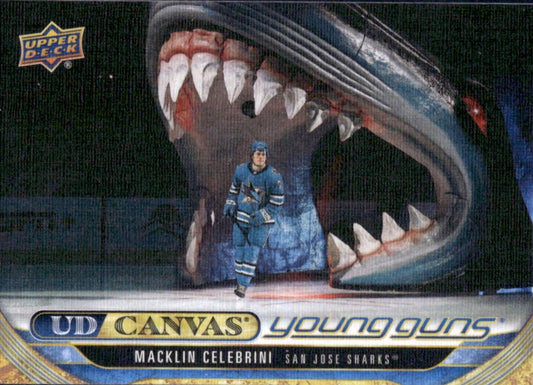 Macklin Celebrini #C360 UD Canvas Young Guns