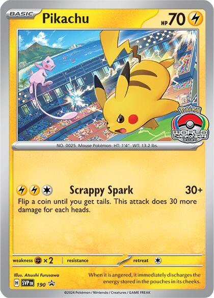 [Sealed] Pikachu [World Championships] #190 Pokemon Promo
