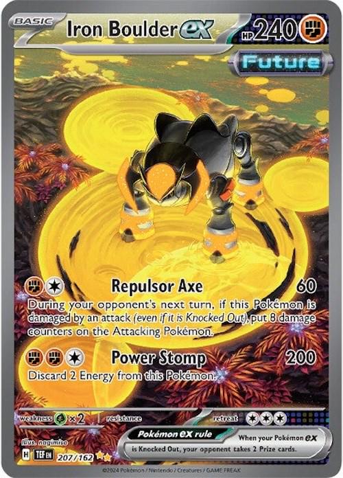 [PSA 9] Iron Boulder ex #207 Pokemon Temporal Forces