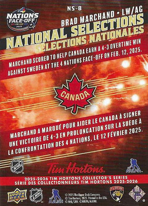 Brad Marchand #NS-8 National Selections
