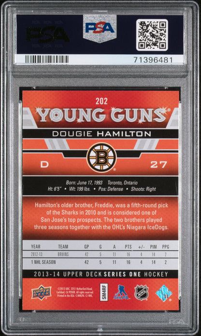 [PSA 10] Dougie Hamilton #202 Young Guns