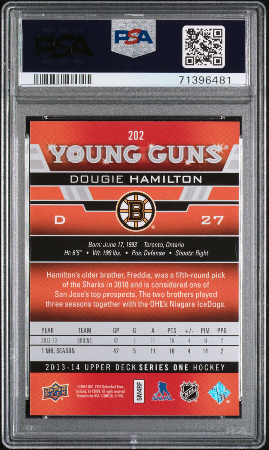 [PSA 10] Dougie Hamilton #202 Young Guns