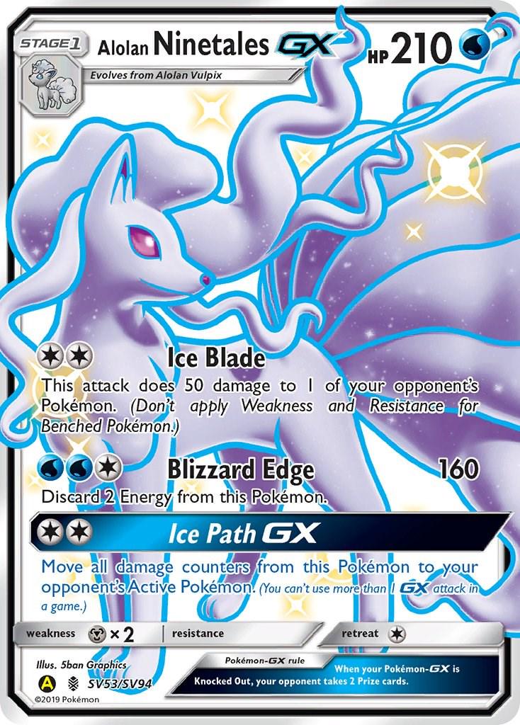 Alolan Ninetales GX #SV53 Hidden Fates