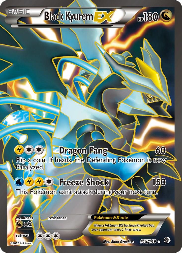 Black Kyurem EX #145 Pokemon Boundaries Crossed