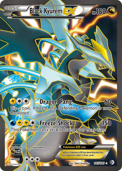 Black Kyurem EX #145 Pokemon Boundaries Crossed