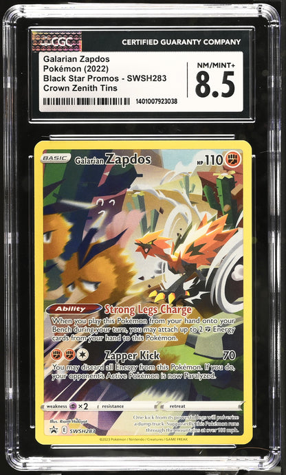 [CGC 8.5] Galarian Zapdos #SWSH283 Promo