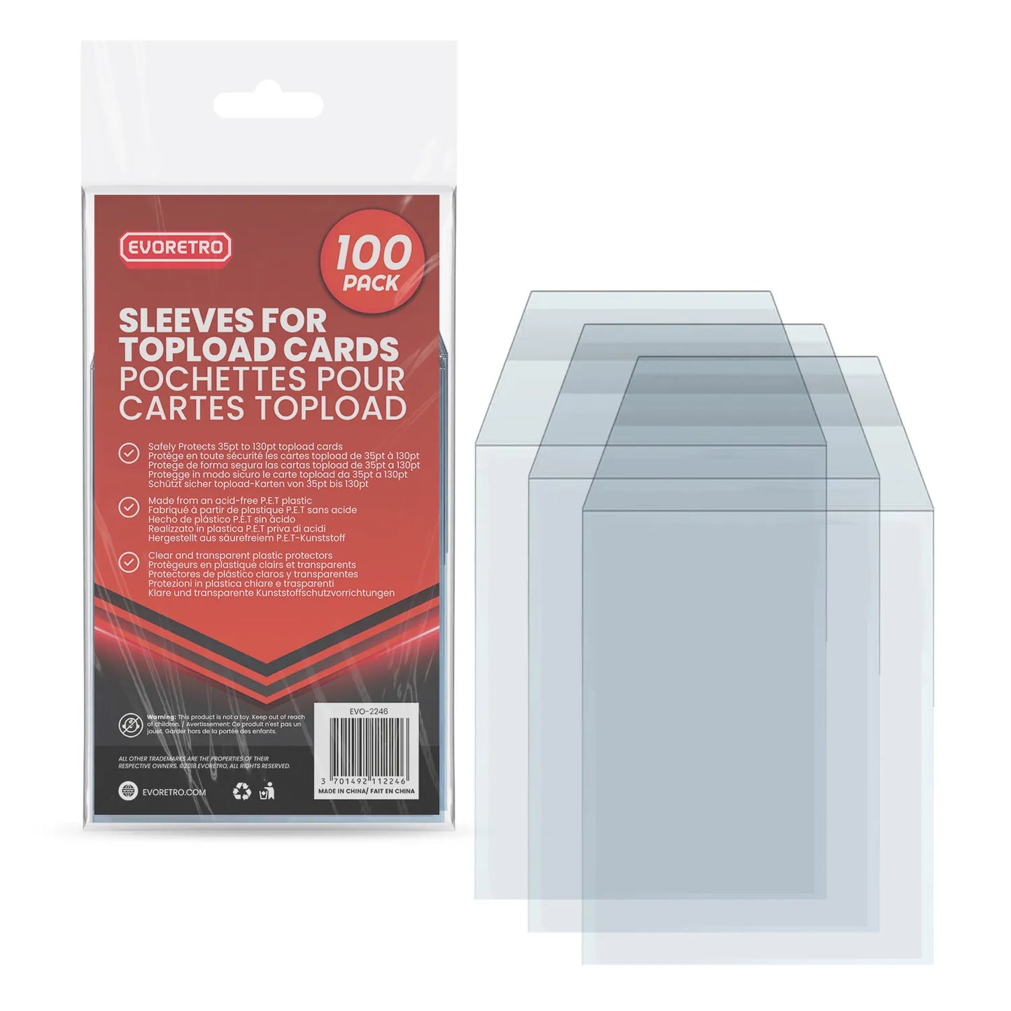 Sleeves for Topload Card Holders (100 count)