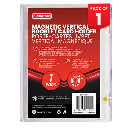EVORETRO Magnetic One-Touch Card Holders For Vertical Booklets