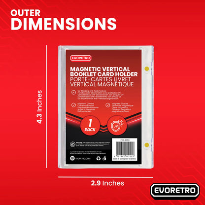 EVORETRO Magnetic One-Touch Card Holders For Vertical Booklets